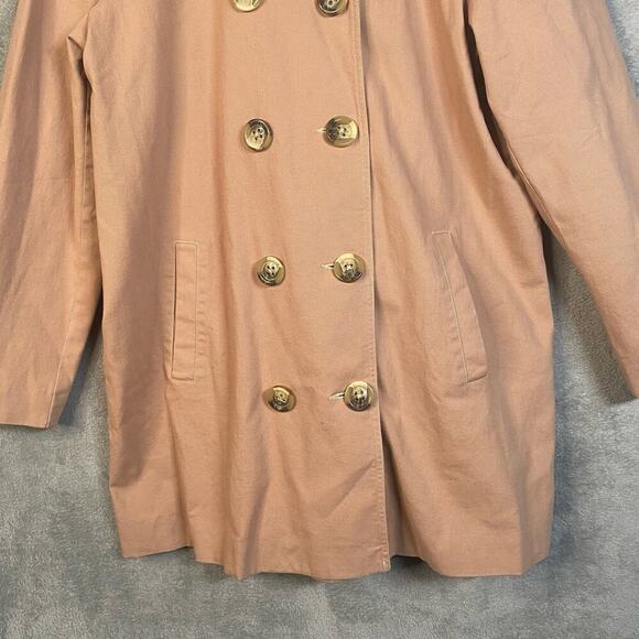 Sundance Trench Coat Large Double Breasted Normcore Timeless Boho Chic Capsule - Picture 5 of 14